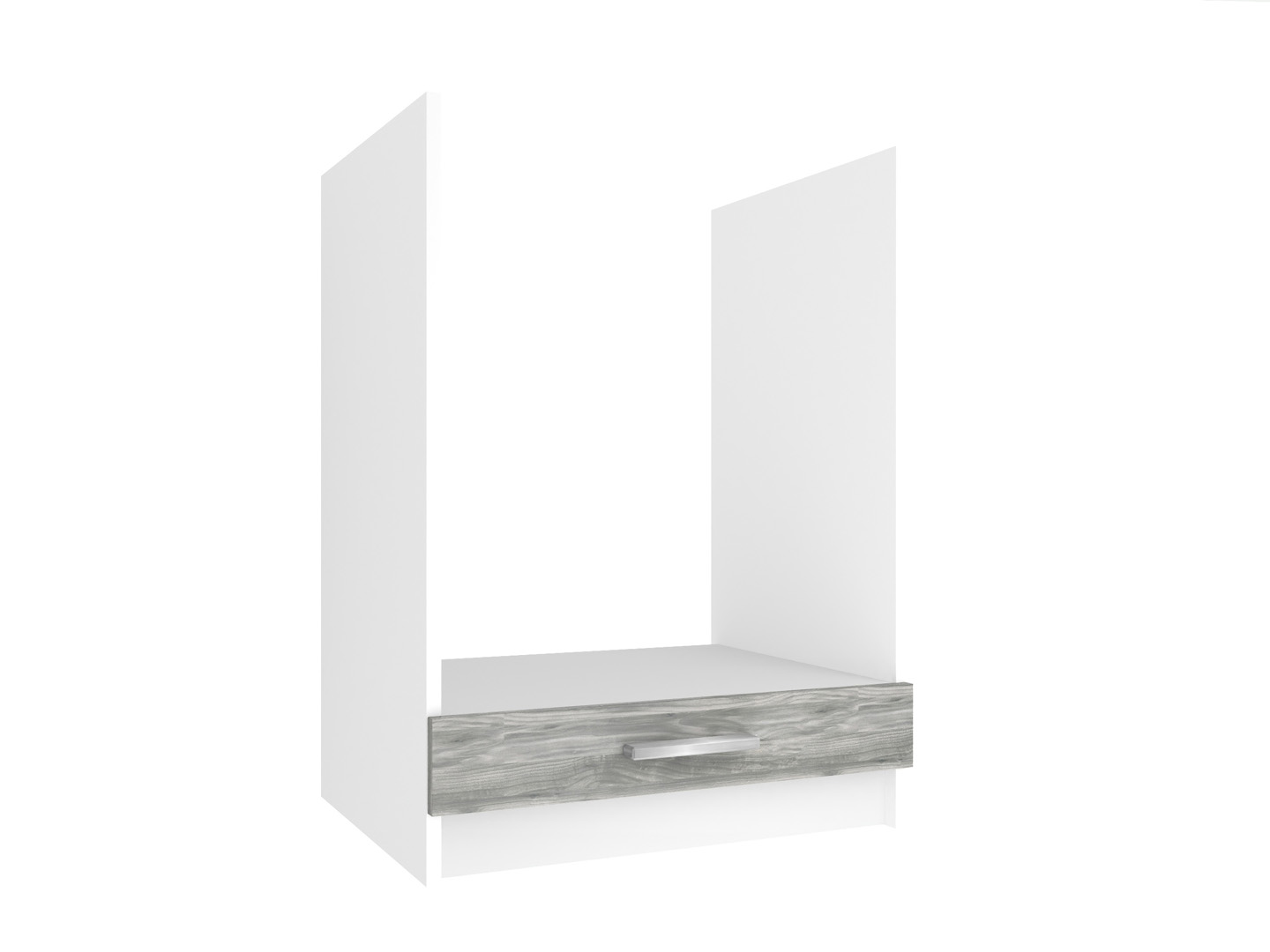 Belini Küchenunterschrank für Einbaubackofen 60 cm Grau Anthrazit Glamour Wood ohne Arbeitsplatte Hersteller TOR SDP60/0/WT/GW/0/E