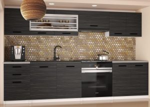 Belini 240 cm königliches Ebenholz Küchenzeile mit Arbeitsplatte Marika2 Hersteller TOR MARIKA2/5/WT/HK/0/B1