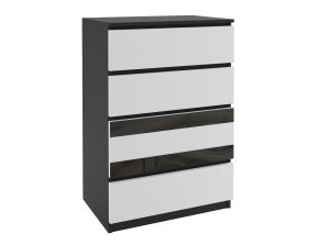 Kommode 51 Belini schwarz / weiß Hersteller MH KOM1/1/B/W/B/0
