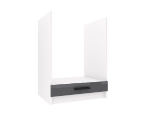 Belini Unterschrank für Einbauofen 60 cm Grau Hochglanz ohne Arbeitsplatte Hersteller INF SDP60/0/WT/S/0/B1