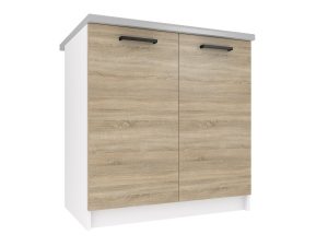 Belini Unterschrank 80 cm Sonoma Eiche mit Arbeitsplatte Hersteller TOR SD80/0/WT/DS/0/B1