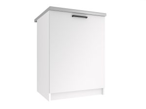 Belini Unterschrank ohne Arbeitsplatte 60 cm Weiß matt Hersteller TOR SD60/0/WT/WT/BB/B1
