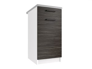 Belini Unterschrank ohne Arbeitsplatte mit Schubladen 40 cm Königs Ebenholz Hersteller TOR SDSZ1-40/0/WT/HK/BB/B1