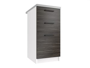 Belini Küchenunterschrank mit Schubladen 40 cm Königs Ebenholz ohne Arbeitsplatte Hersteller TOR SDSZ40/1/WT/HK/0/B1