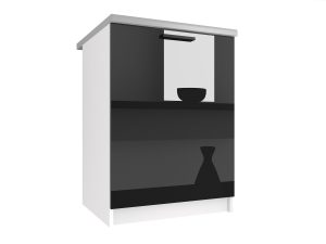 Belini Unterschrank 60 cm Weiß Hochglanz ohne Arbeitsplatte Hersteller INF SD60/0/WT/W/BB/B1