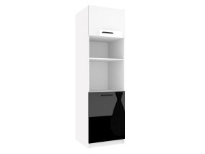 Hochschrank Belini für Einbaubackofen 60 cm weißer Hochglanz / schwarzer Hochglanz Hersteller INF SSP60/1/WT/WB/0/B1