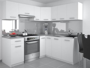 Eckküche Belini 360 cm weiß matt mit Arbeitsplatte Lidiauniqa3 Hersteller TOR LIDIAUNIQA3/4/WT/WT/0/E