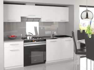 Küchenzeile Belini 180 cm weiß matt mit Arbeitsplatte Superuniqa3 Hersteller TOR SUPERUNIQA3/3/WT/WT/0/E