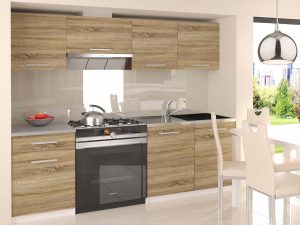 Küchenzeile Belini 180 cm Eiche Sonoma ohne Arbeitsplatte Superuniqa3 Hersteller TOR SUPERUNIQA3/3/WT/DS/BB/E