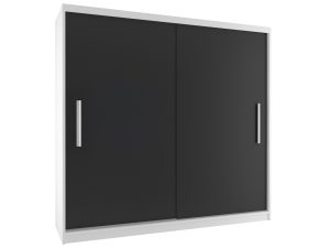 Kleiderschrank mit Schiebetüren 200 cm schwarz Ebenholz dunkel Hersteller SI SZP1/2/W/B/0/AL