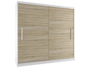 Kleiderschrank mit Schiebetüren 200 cm Eiche wotan Eiche sonoma Hersteller SI SZP1/2/W/DS/0/AL