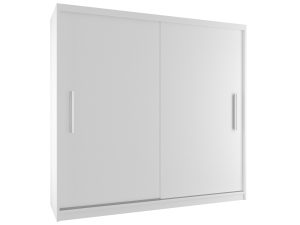 Kleiderschrank mit Schiebetüren 200 cm weiß matt Hersteller SI SZP1/2/W/0/AL