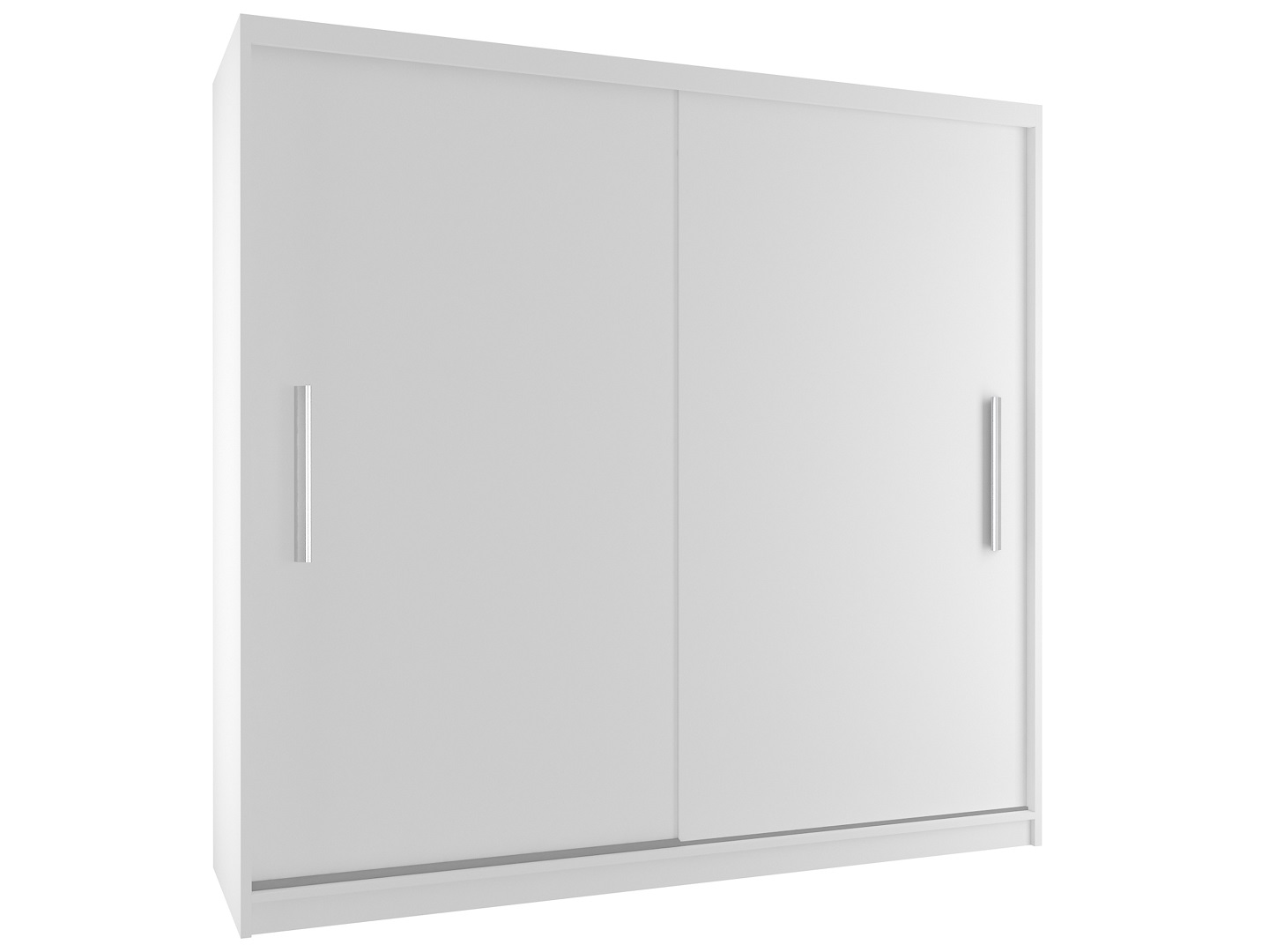 Kleiderschrank mit Schiebetüren 200 cm weiß matt Hersteller SI SZP1/2/W/0/AL