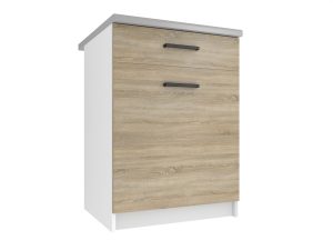 Belini Küchenunterschrank mit Schubladen 60 cm Sonoma-Eiche mit Arbeitsplatte Hersteller TOR SDSZ1-60/0/WT/DS/0/B1