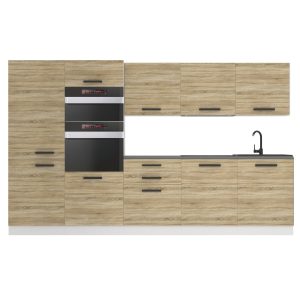 Belini Küchenzeile Premium Komplettversion 300 cm Sonoma-Eiche ohne Arbeitsplatte GRACE Hersteller