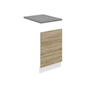 Belini  teilintegrierte Frontblende für Geschirrspüler Premium Full Version Unterschrank 45 cm Sonoma-Eiche mit Arbeitsplatte Hersteller TOR PO45/0/WT/DS/B/B1/PP
