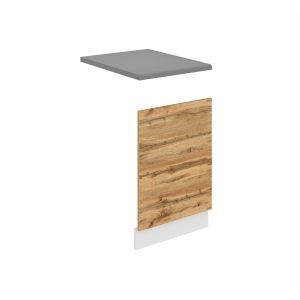 Belini  teilintegrierte Frontblende für Geschirrspüler Premium Full Version Unterschrank 45 cm Wotan-Eiche mit Arbeitsplatte Hersteller TOR PO45/0/WT/DW/B/B1/PP

