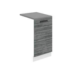 Belini untere Frontblende Belini Mattweiß Premium Full Version Unterschrank 45 cm Grau Anthrazit Glamour Wood mit Arbeitsplatte Hersteller TOR PZ45/0/WT/GW/B/B1/PP
