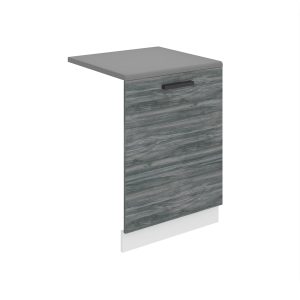 Belini untere Frontblende Belini Mattweiß Premium Full Version Unterschrank 60 cm Grau Anthrazit Glamour Wood mit Arbeitsplatte Hersteller TOR PZ60/0/WT/GW/B/B1/PP
