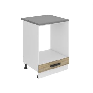 Belini Unterschrank zur Einbau des Backofens Premium Full Version Unterschrank 60 cm Sonoma-Eiche mit Arbeitsplatte Hersteller TOR SDP60/0/WT/DS/B/B1/PP
