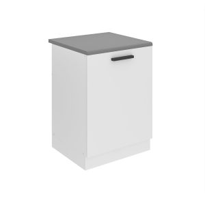 Belini Spülenschrank Premium Full Version Unterschrank 60 cm Mattweiß mit Arbeitsplatte Hersteller TOR SDZ60/0/WT/WT/B/B1/PP

