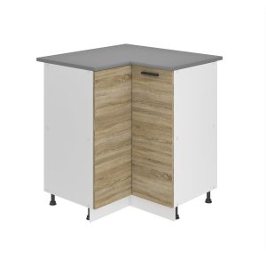 Belini Unterschrank Eckschrank Premium Full Version Unterschrank 90 cm Sonoma-Eiche mit Arbeitsplatte Hersteller TOR SNP90/0/WT/DS/B/B1/PP
