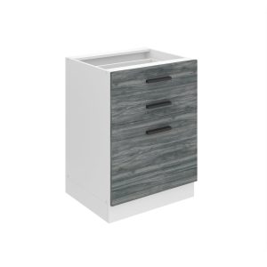 Belini Unterschrank mit Schubladen Premium Full Version 60 cm Grau Anthrazit Glamour Wood ohne Arbeitsplatte Hersteller