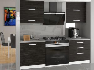 Küchenzeile Belini 120 cm königliches Ebenholz mit Arbeitsplatte Eleganta Hersteller TOR ELEGANTA/2/WT/HK/0/T