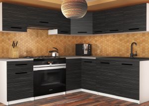 Eckküche Belini 360 cm Königliches Ebenholz mit Arbeitsplatte Lidiauniqa2 Hersteller TOR LIDIAUNIQA2/4/WT/HK/0/B1