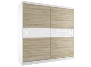 Kleiderschrank mit Schiebetüren 200 cm Eiche wotan Eiche sonoma Hersteller SI SZP1/2/W/DS/W/UU