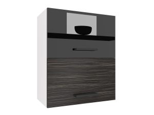 Küchenschrank Belini oben 60 cm schwarz glänzend / königliches Ebenholz Hersteller INF SGP2-60/1/WT/BHK/0/B1