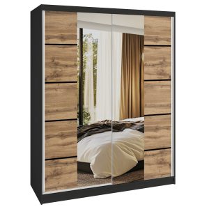 Kleiderschrank SERENITY Schiebeschrank 133 cm Eiche wotan matt Hersteller ME SERENITY SZP6/0/B/DW/0/HIAL