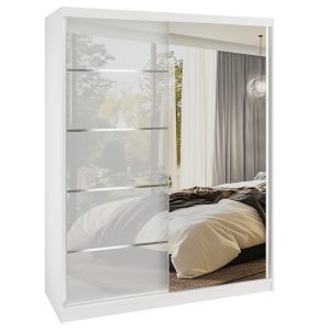 Kleiderschrank SERENITY Schiebeschrank 133 cm weiß glänzend Hersteller MGB SERENITY SZP6/0/W/W/0/HIAL