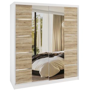 Kleiderschrank SERENITY Schiebeschrank 158 cm Eiche Sonoma matt Hersteller ME SERENITY SZP7/0/W/DS/0/HIAL