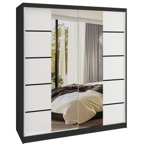 Kleiderschrank Schiebeschrank SERENITY 158 cm weiß matt Hersteller ME SERENITY SZP7/0/B/W/0/HIAL