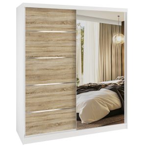Kleiderschrank SERENITY Schiebeschrank 158 cm Eiche sonoma matt Hersteller MBP SERENITY SZP7/0/W/DS/0/HIAL