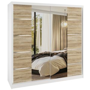 Szafa przesuwna SERENITY 200 cm dąb sonoma mat Producent ME SERENITY SZP5/0/W/DS/0/HIAL