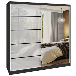 Kleiderschrank SERENITY Schiebeschrank 200 cm weiß glänzend Hersteller MGB SERENITY SZP5/0/B/W/0/HIAL