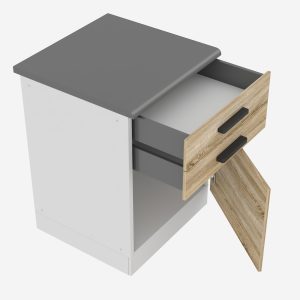 Belini Unterschrank mit Schubladen Premium Full Version 60 cm Sonoma-Eiche mit Arbeitsplatte Hersteller TOR SDSZ60/0/WT/DS/B/B1/PP

