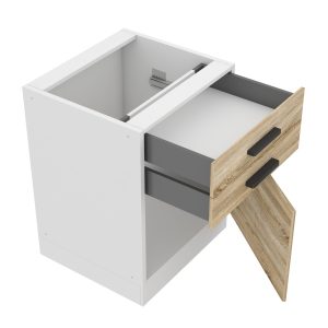 Belini Unterschrank mit Schubladen Premium Full Version 60 cm Sonoma-Eiche ohne Arbeitsplatte Hersteller TOR SDSZ60/0/WT/DS/0/B1/PP
