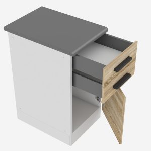Belini Unterschrank mit Schubladen Premium Full Version 40 cm Sonoma-Eiche mit Arbeitsplatte Hersteller TOR SDSZ40/0/WT/DS/B/B1/PP
