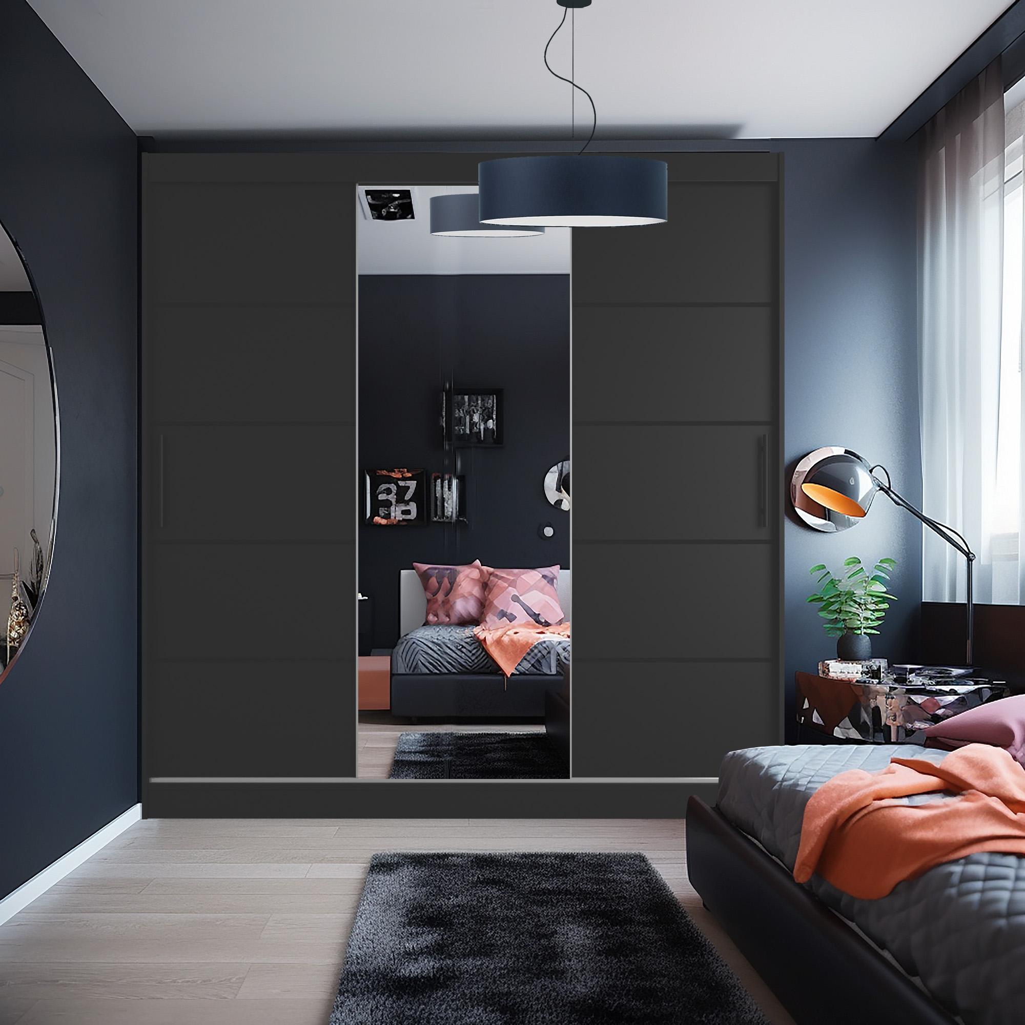 Spiegel als Highlight – Stilvolles Schlafzimmer