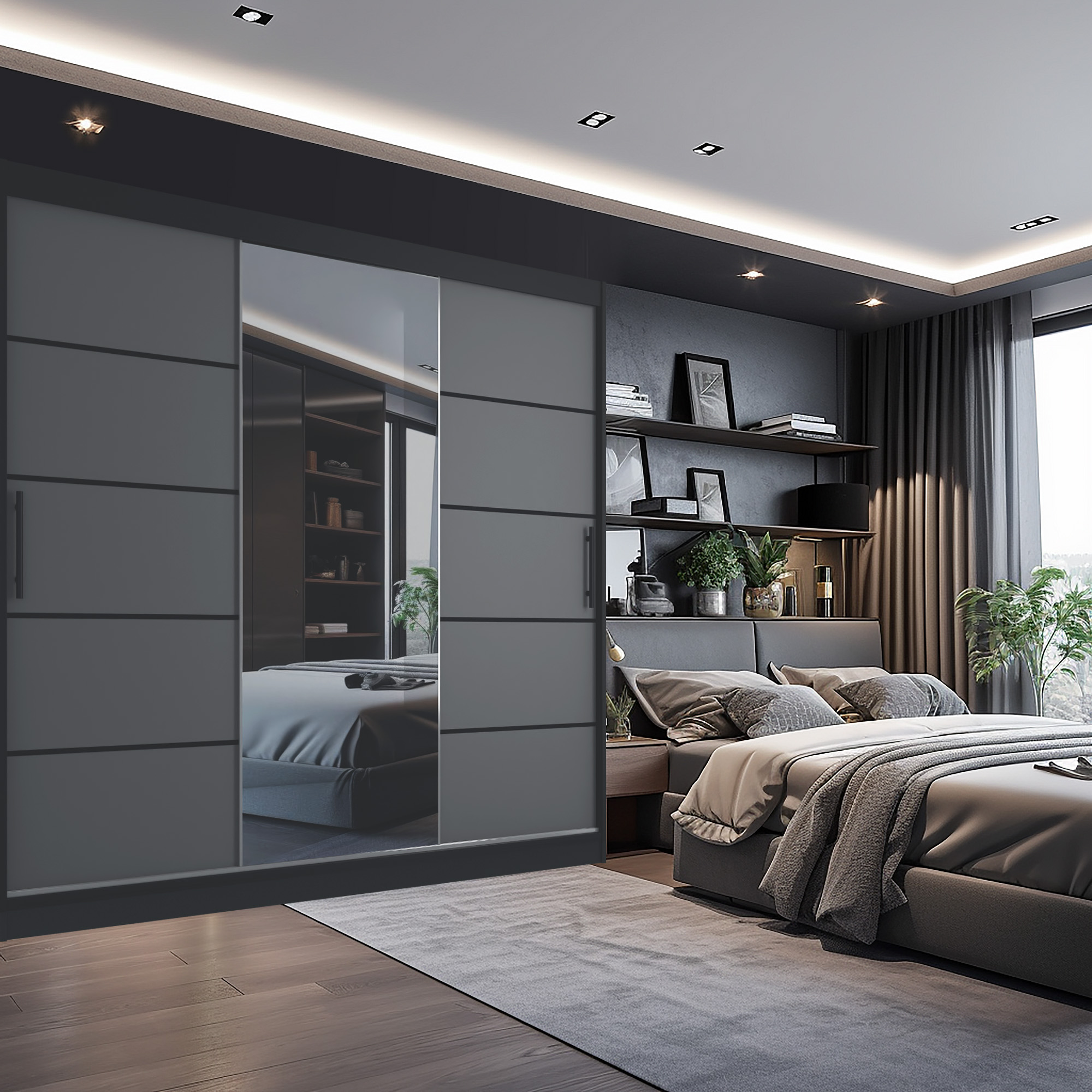 Stille in Grau – ein Schlafzimmer, das Geborgenheit schenkt
